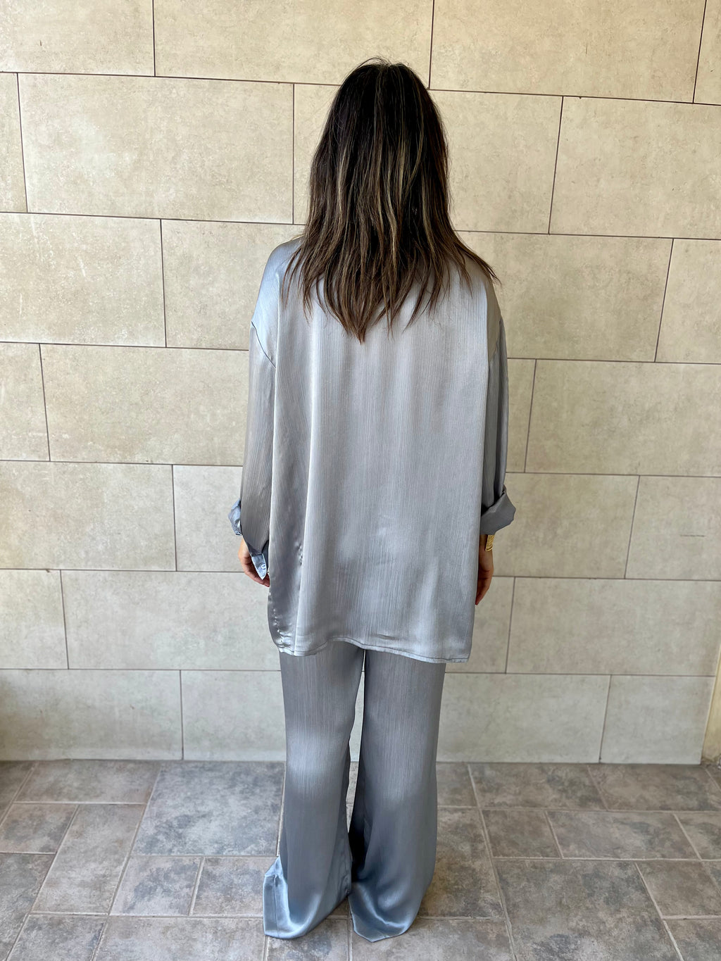 Silver Satin Eclipse Set