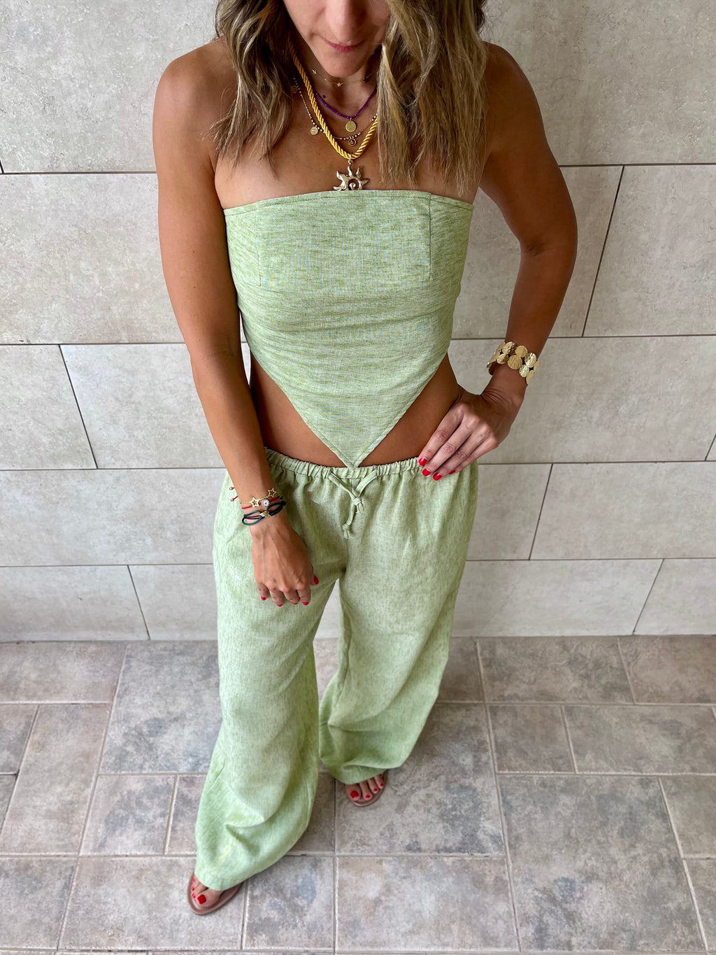 Pistachio Triangle Chic Bandeau