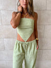 Pistachio Rope Linen Sahara Pants