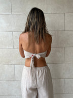 Beige Triangle Chic Bandeau