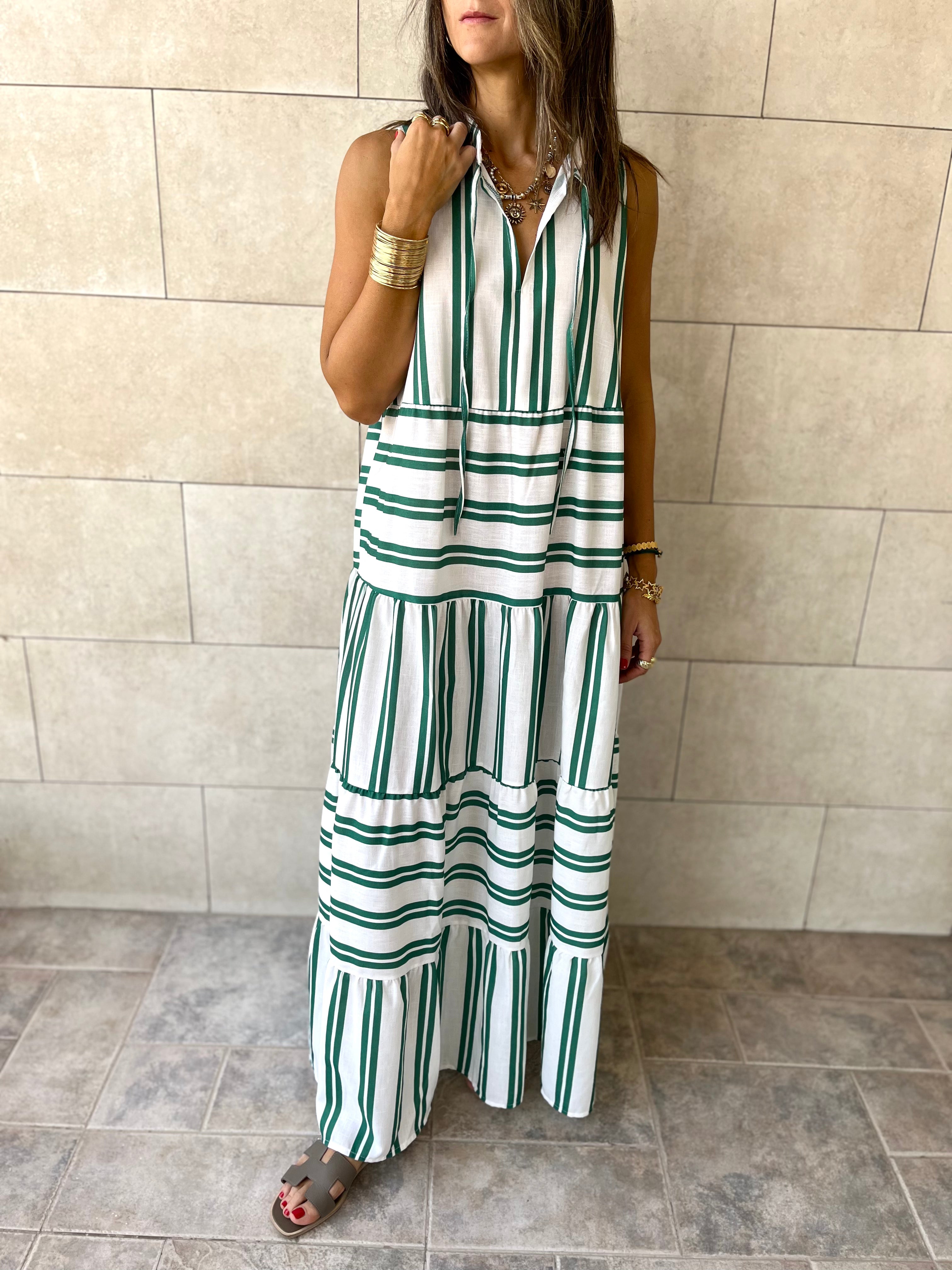 Green You Make My Eid Spring Dress