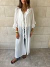 White Romantic Ruffle Kimono