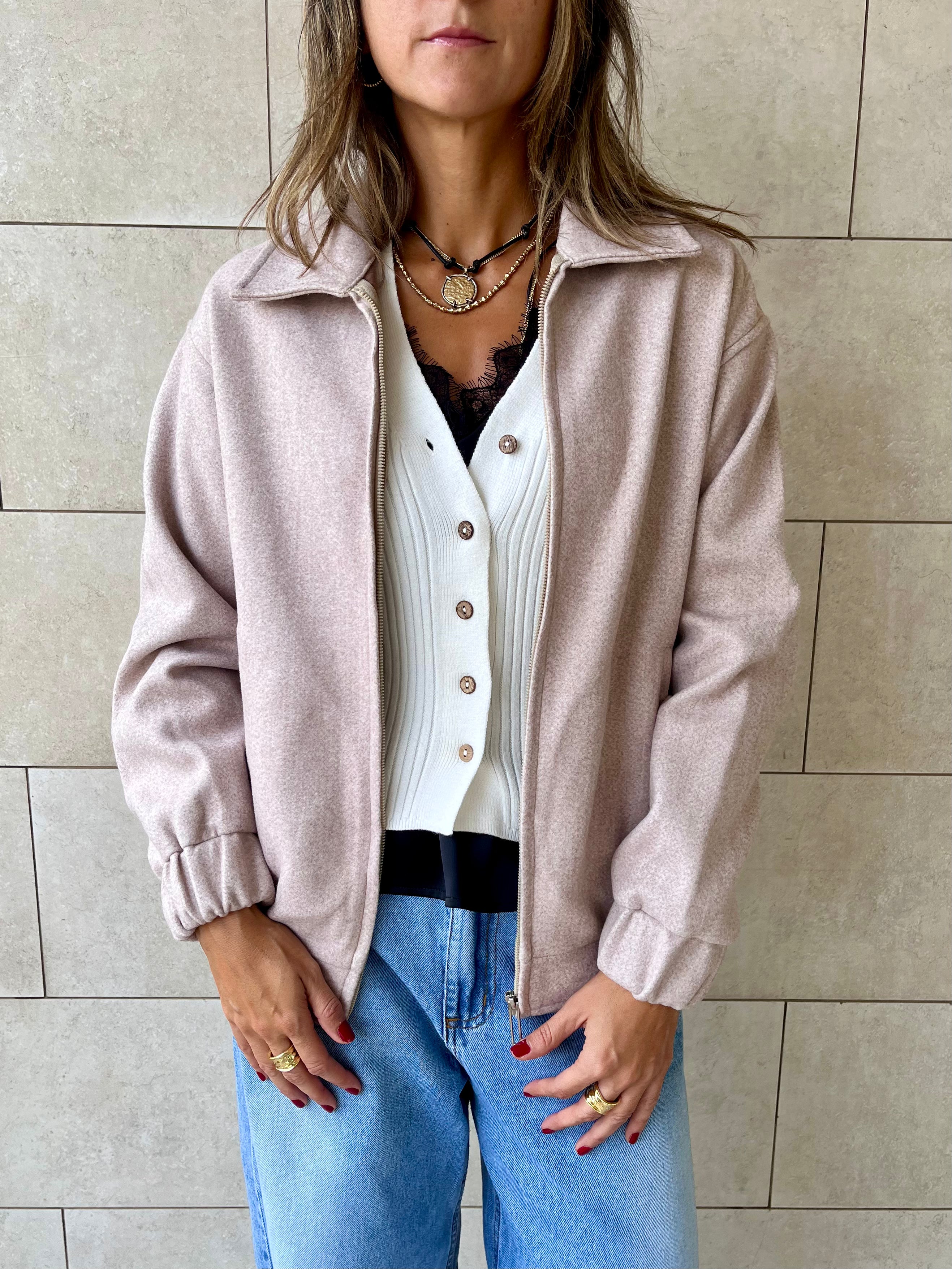 Beige Everyday Essential Jacket