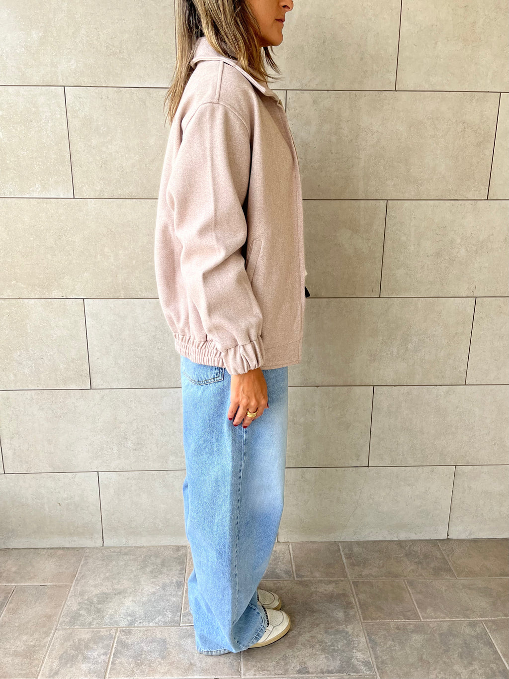 Beige Everyday Essential Jacket