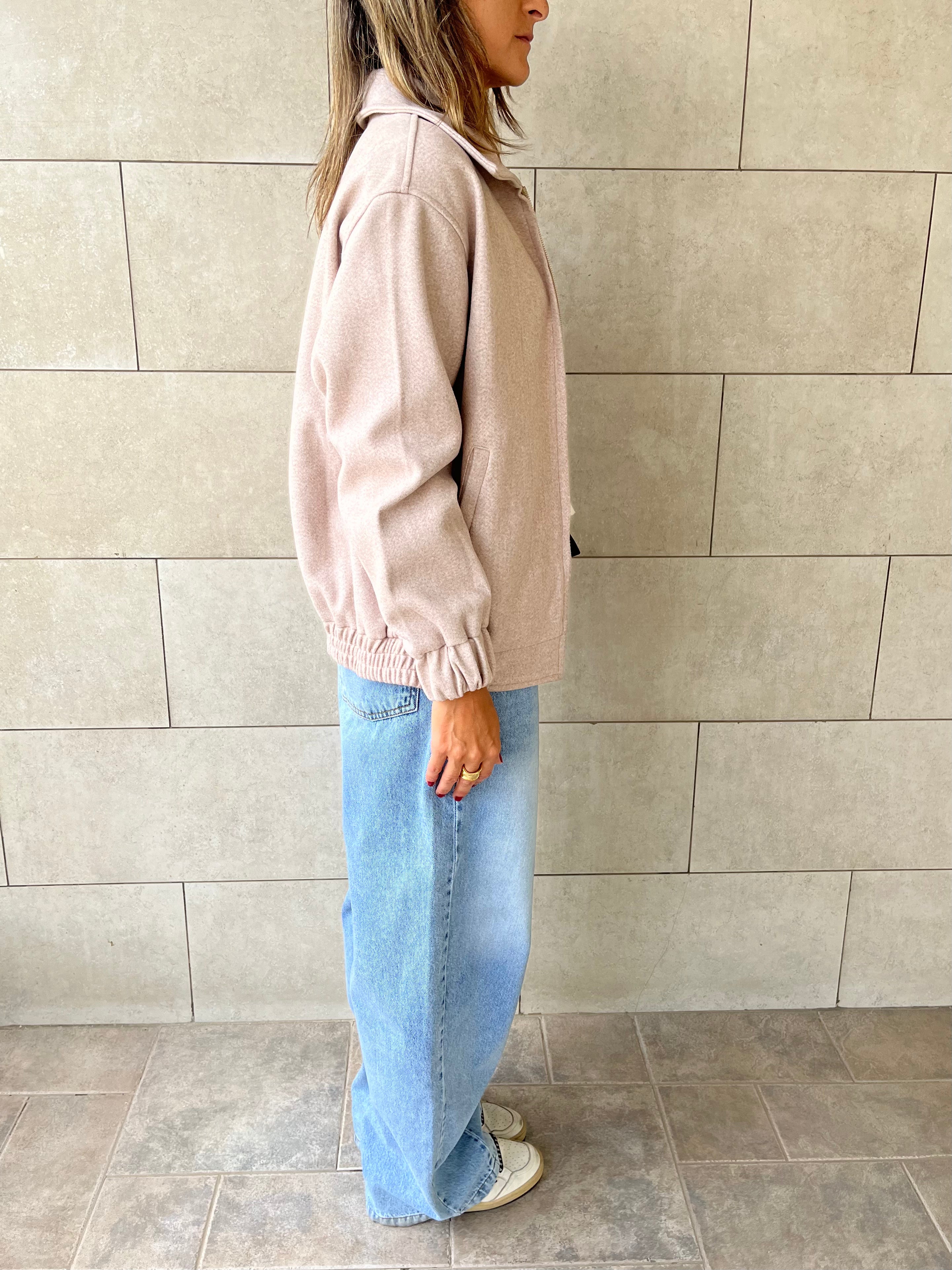Beige Everyday Essential Jacket