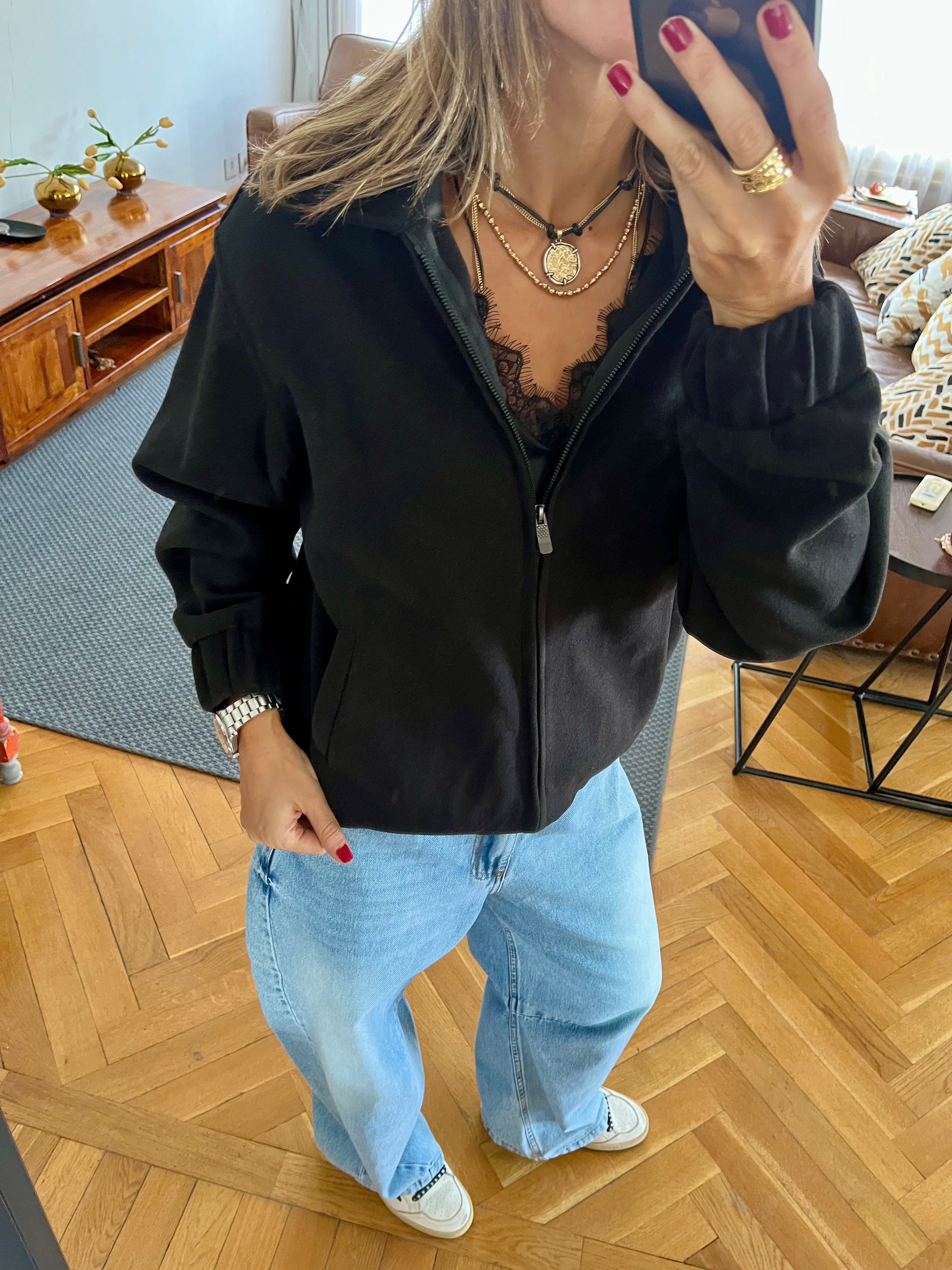 Black Everyday Essential Jacket