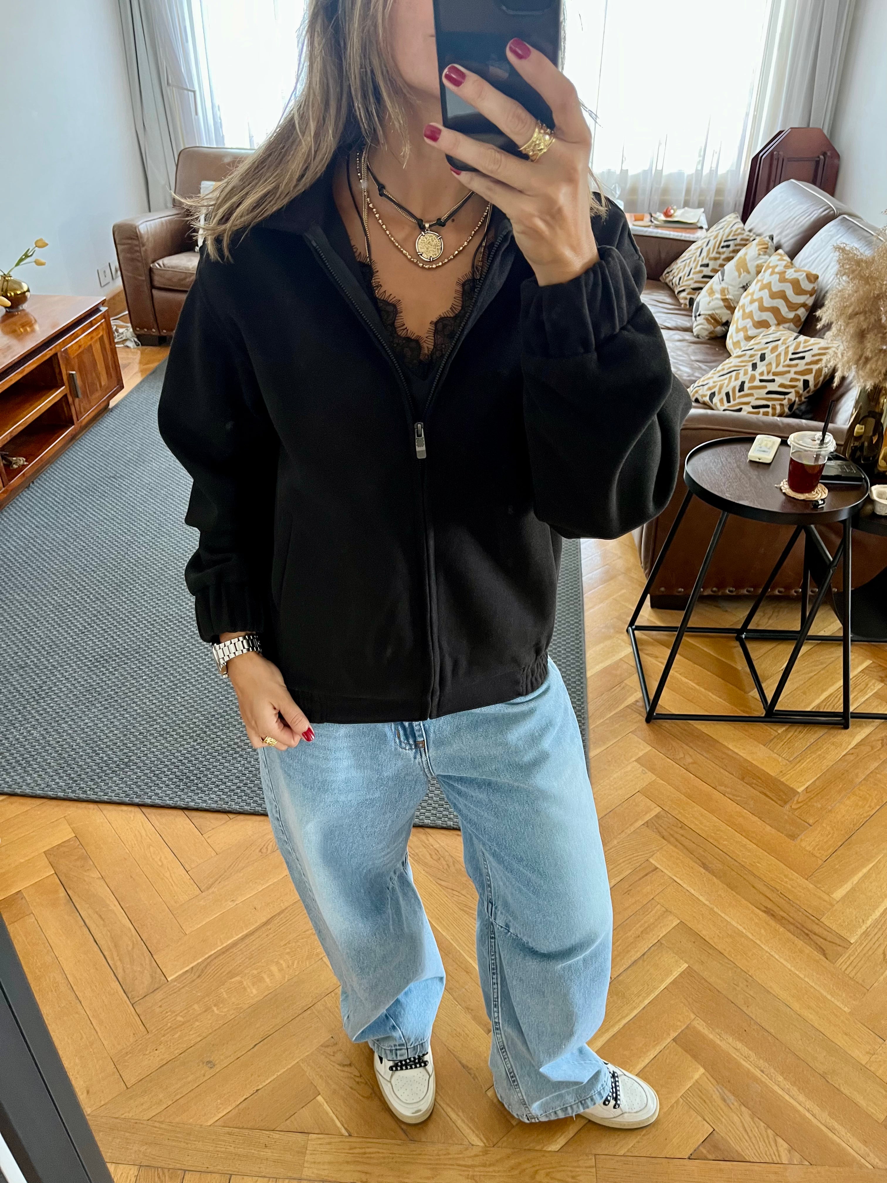 Black Everyday Essential Jacket