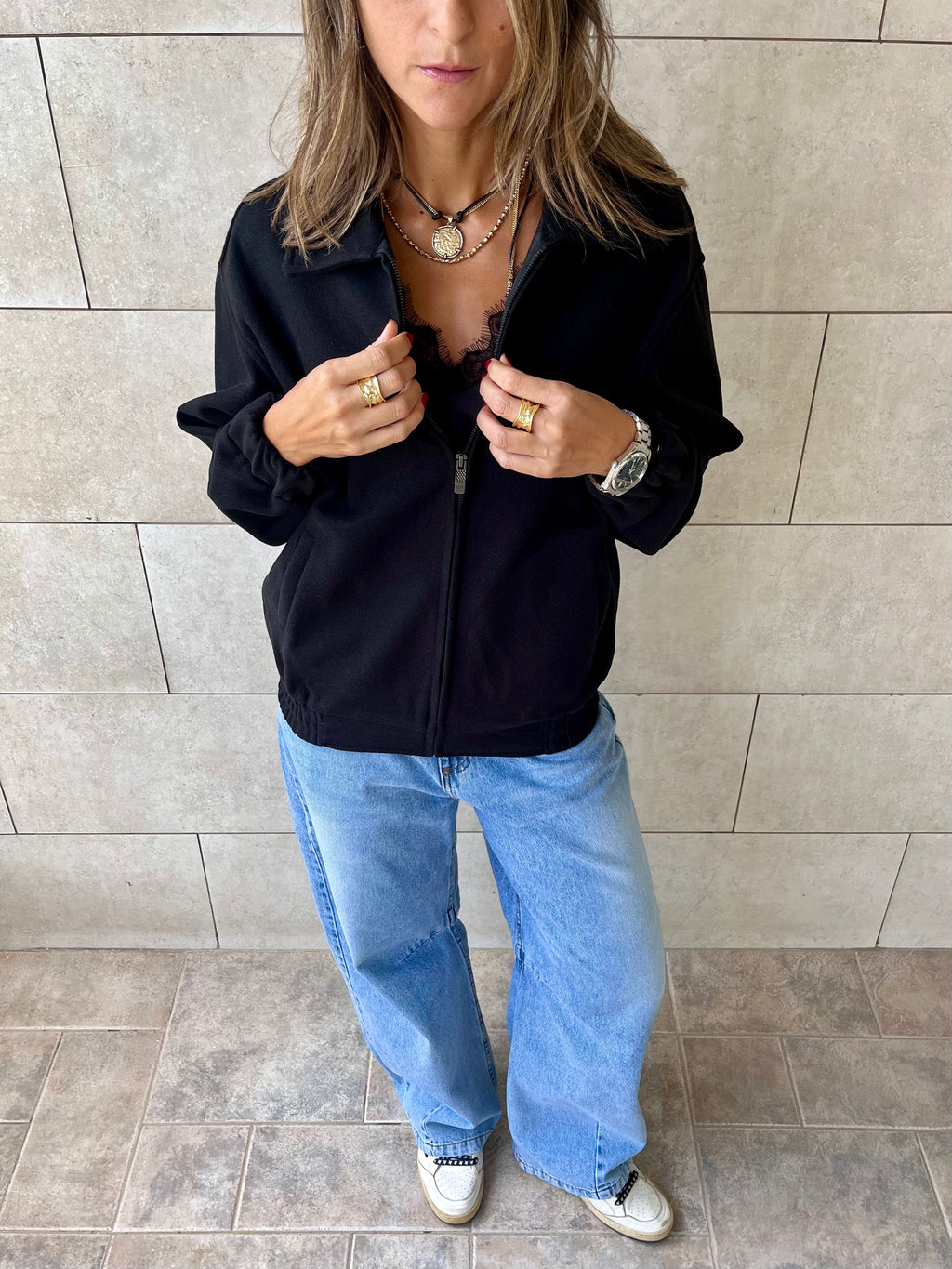 Black Everyday Essential Jacket