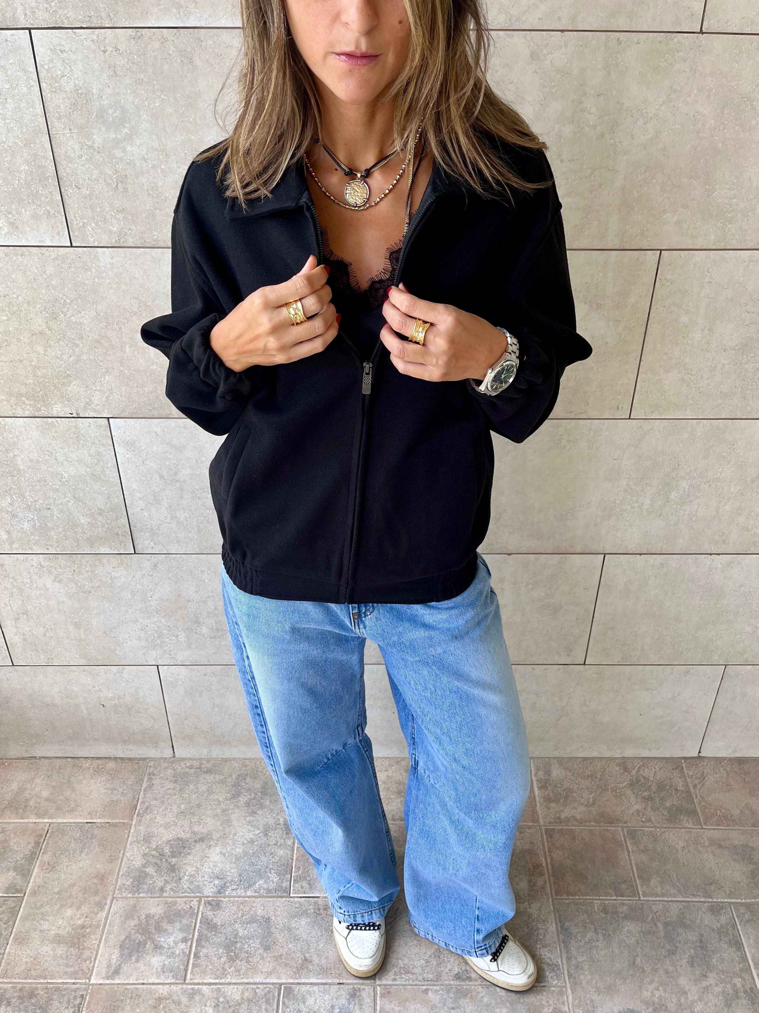 Black Everyday Essential Jacket