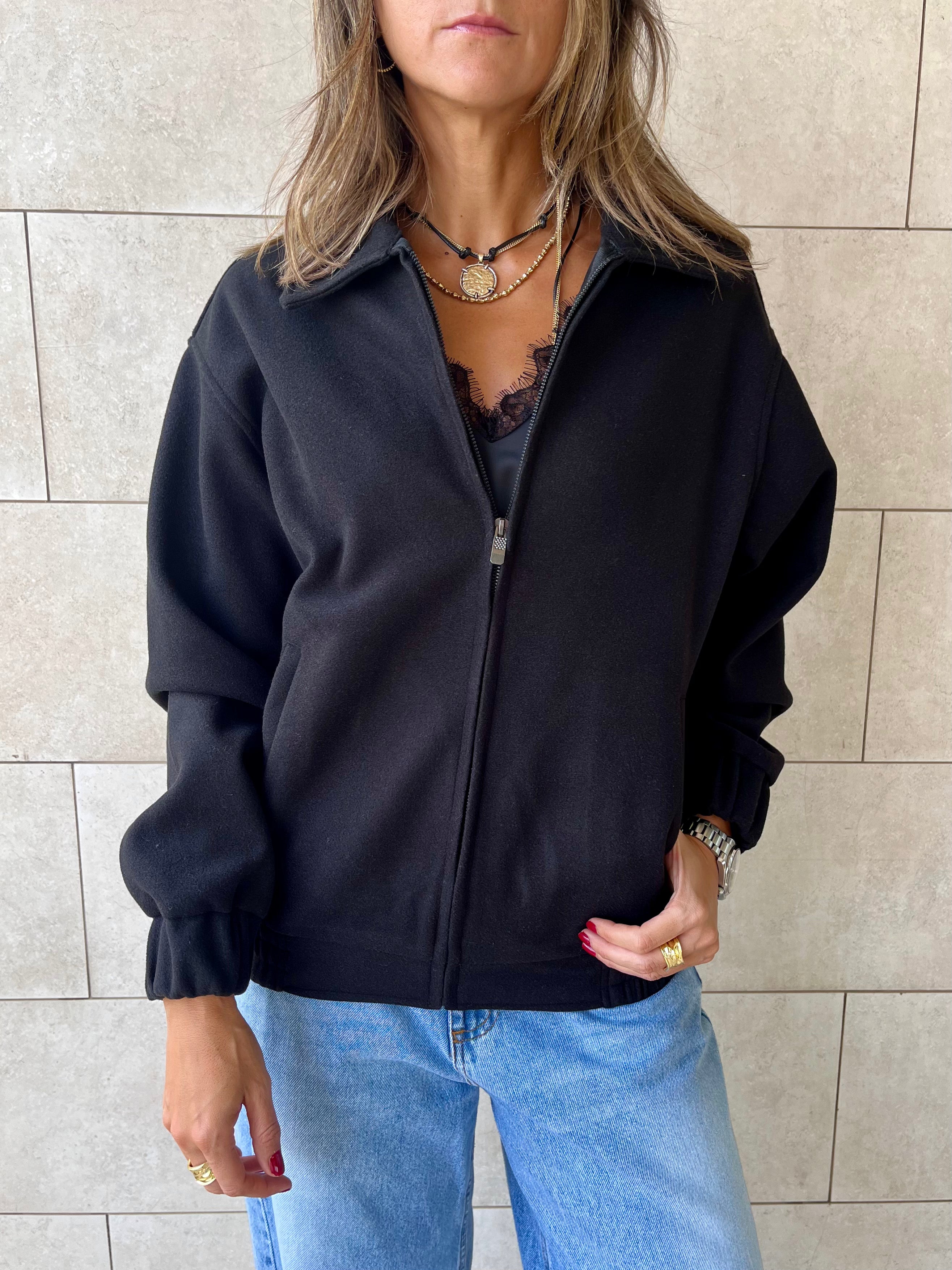 Black Everyday Essential Jacket