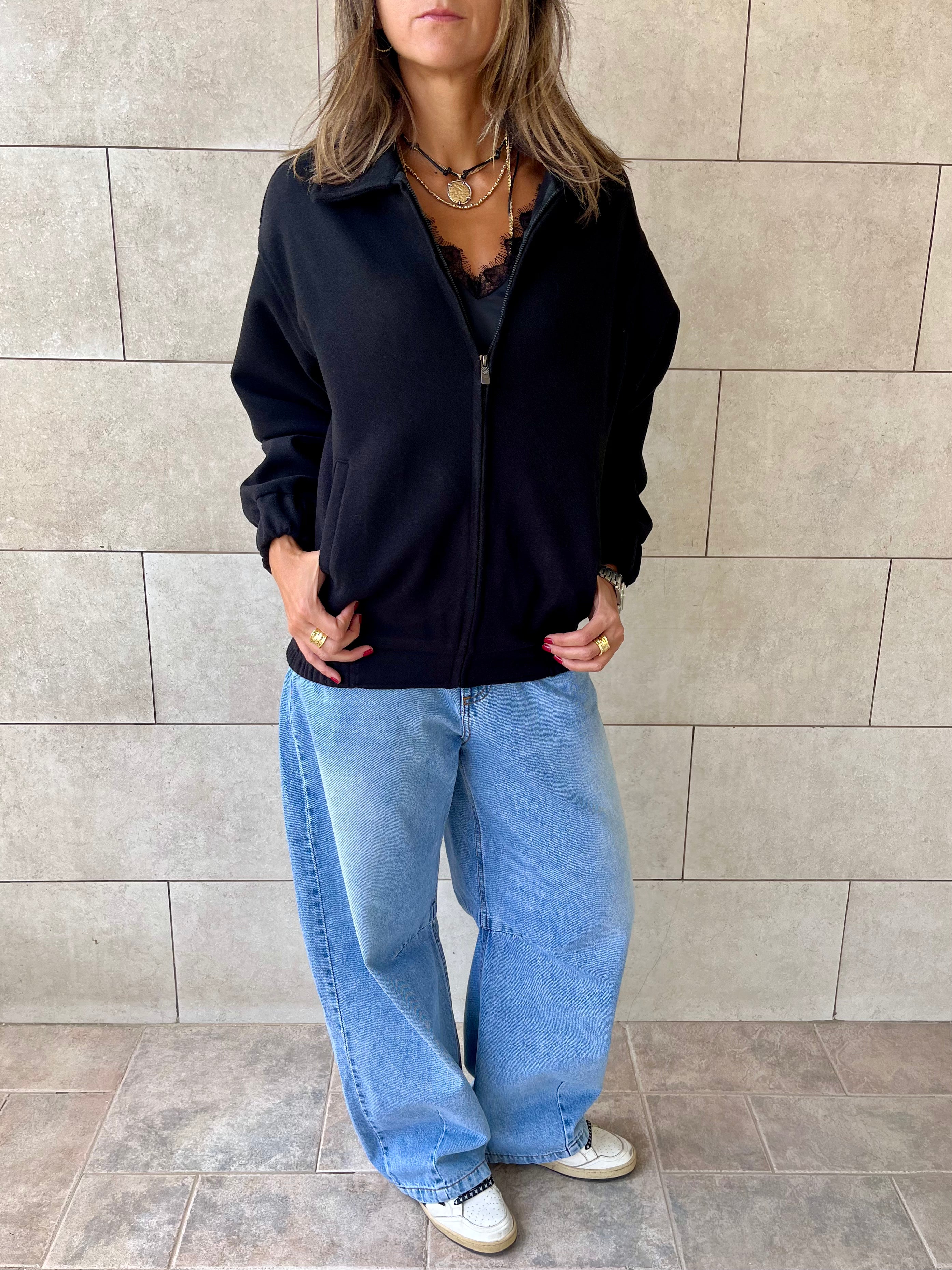 Black Everyday Essential Jacket