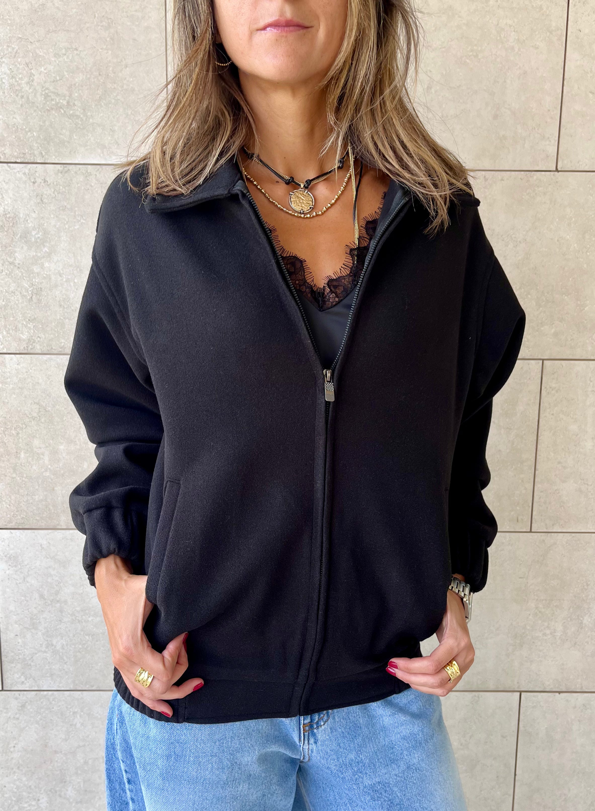 Black Everyday Essential Jacket