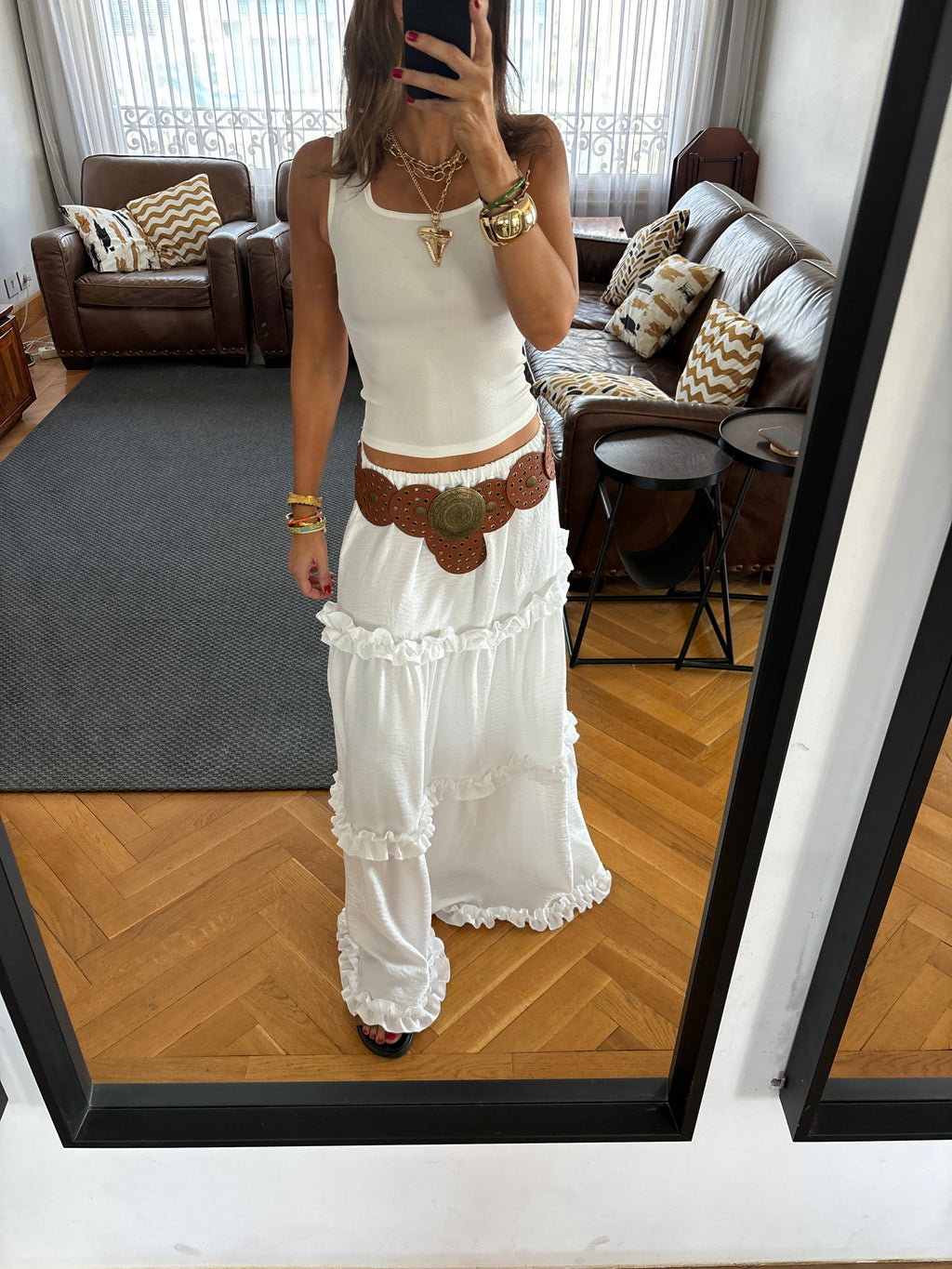 White Romantic Skirt
