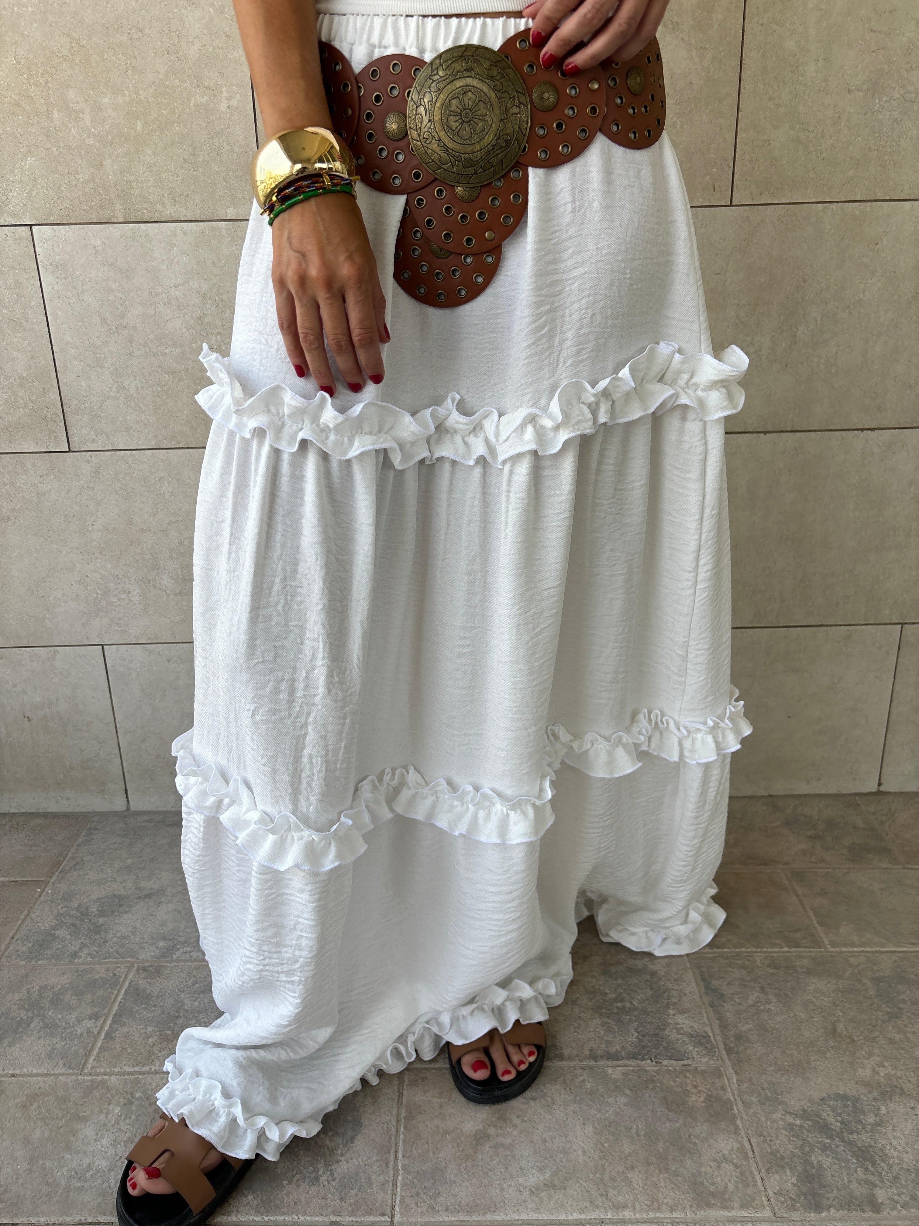 White Romantic Skirt