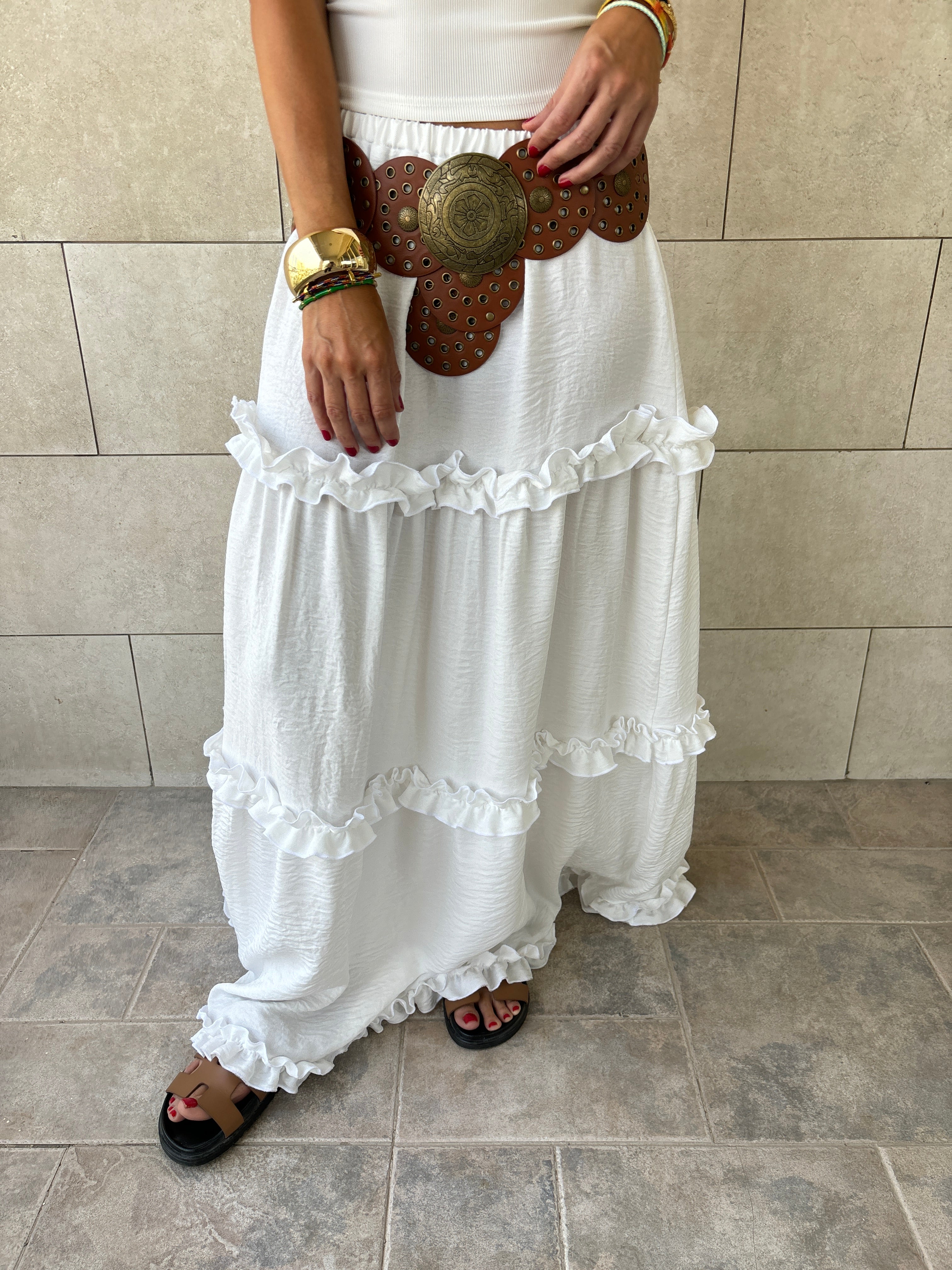 White Romantic Skirt