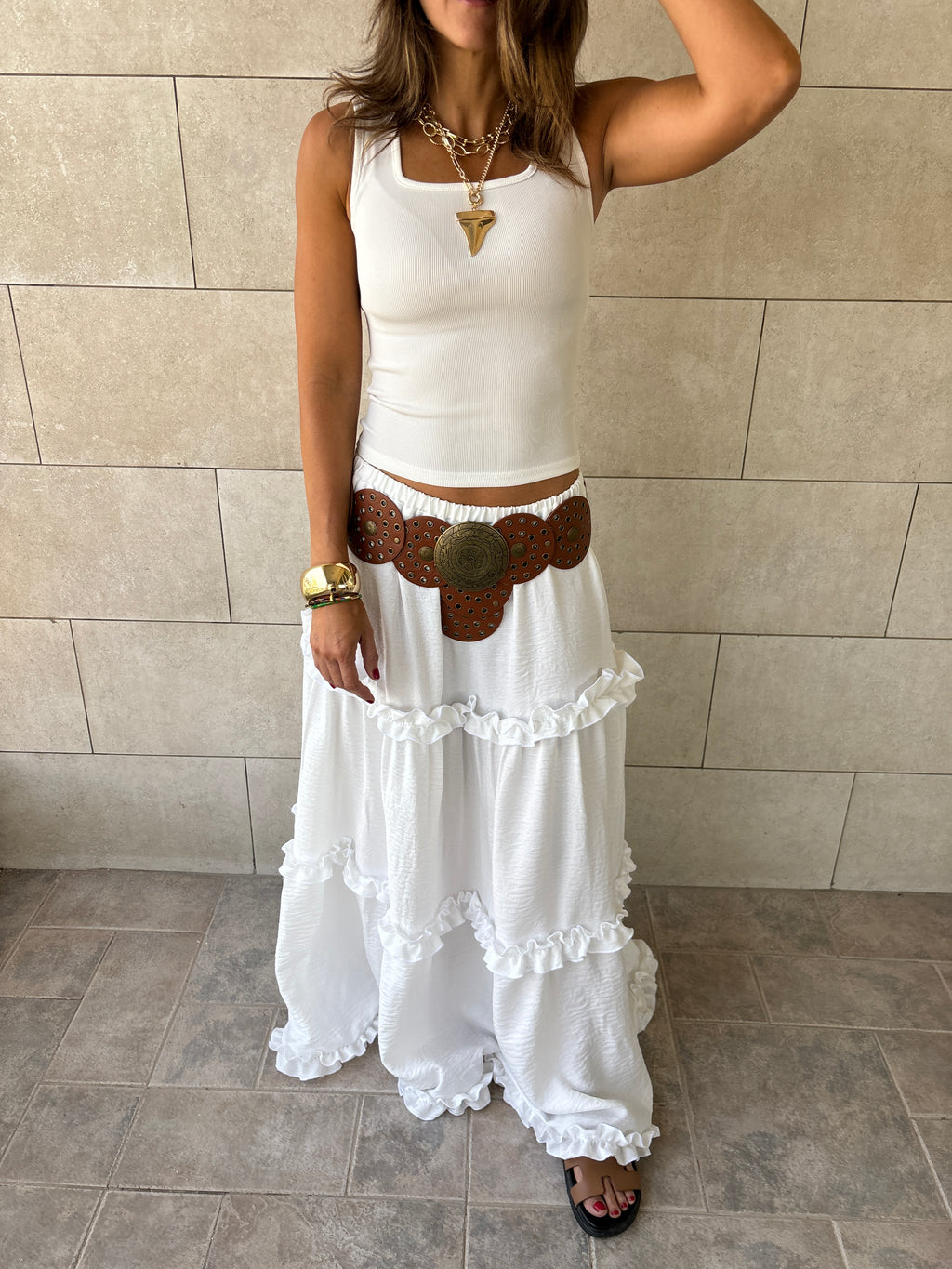 White Romantic Skirt
