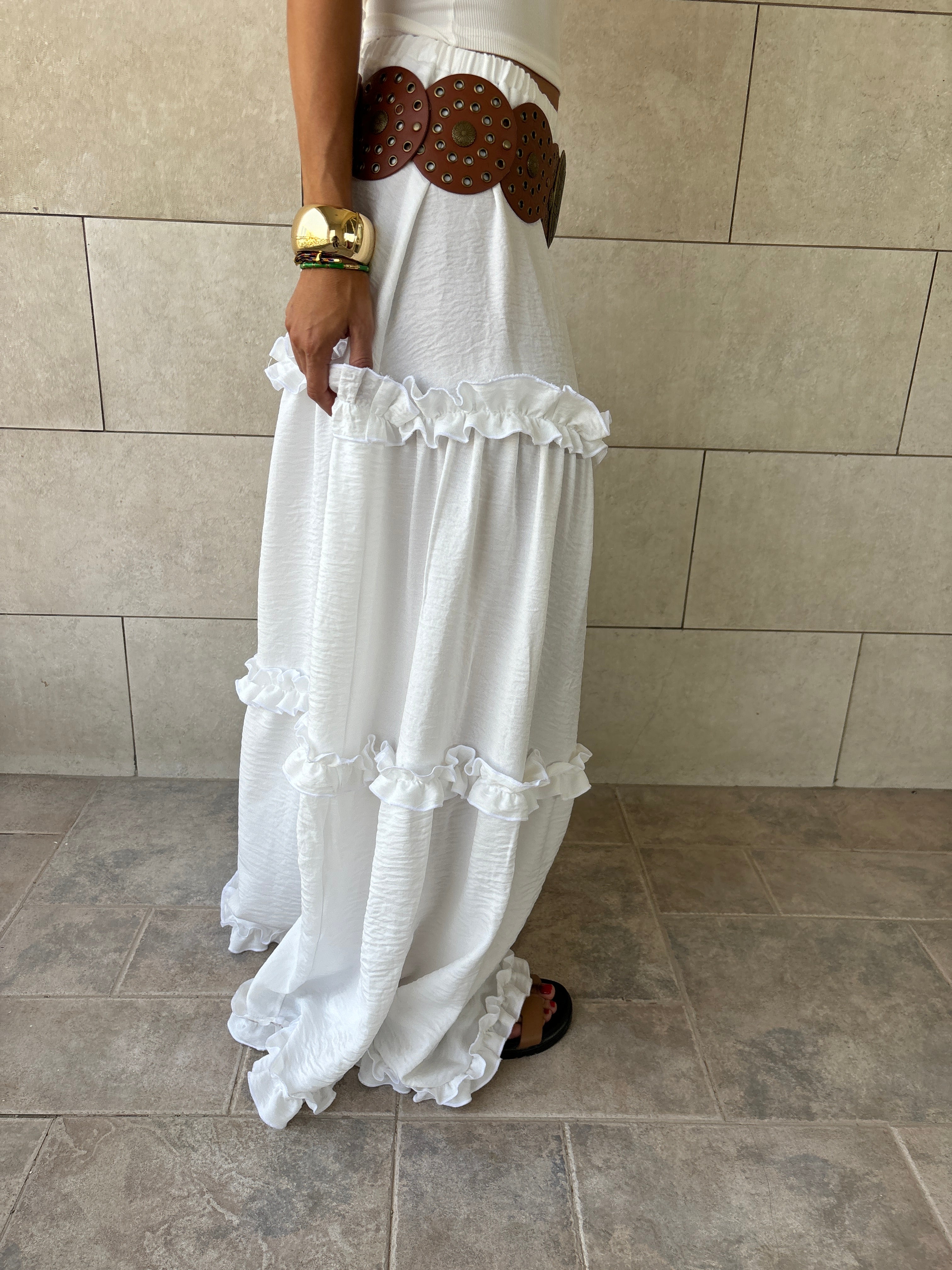 White Romantic Skirt