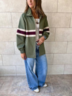 Olive Retro Waterproof Jacket