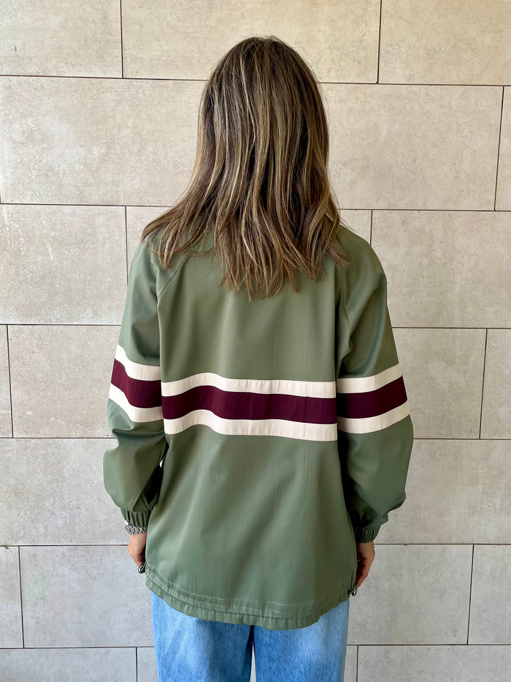 Olive Retro Waterproof Jacket