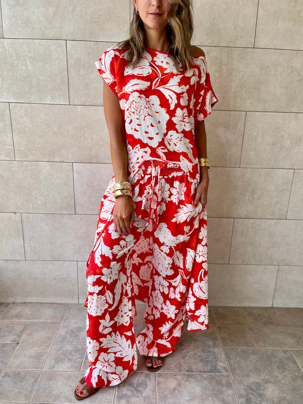 Fleur Elastic Rope Pants