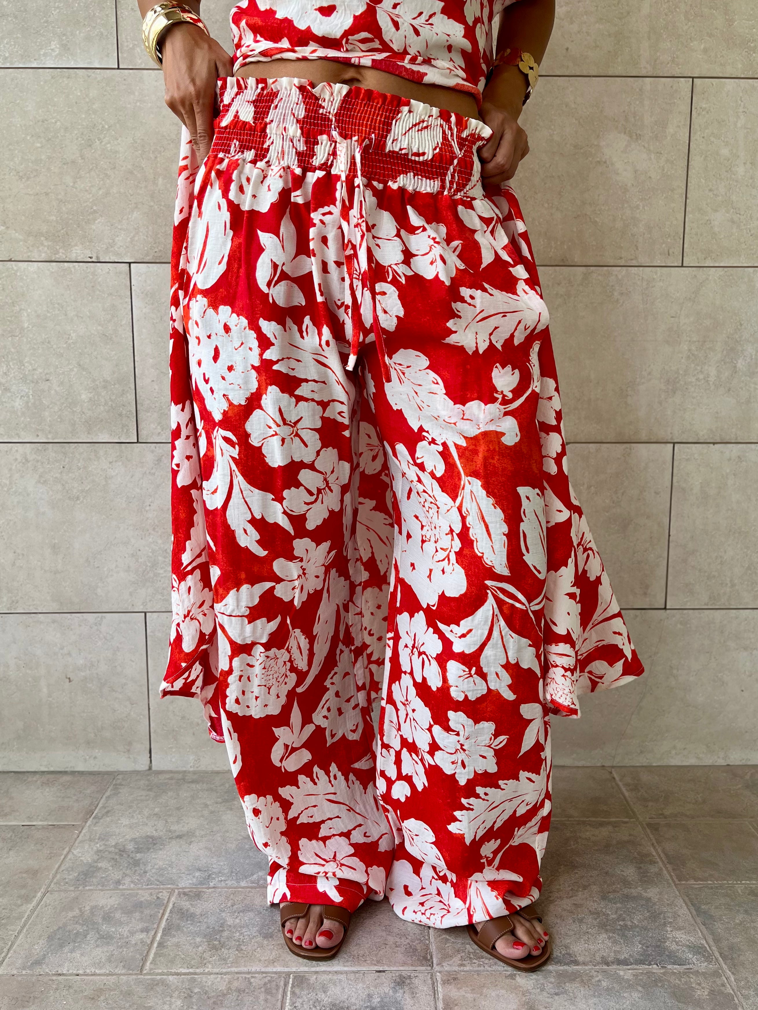 Fleur Elastic Rope Pants