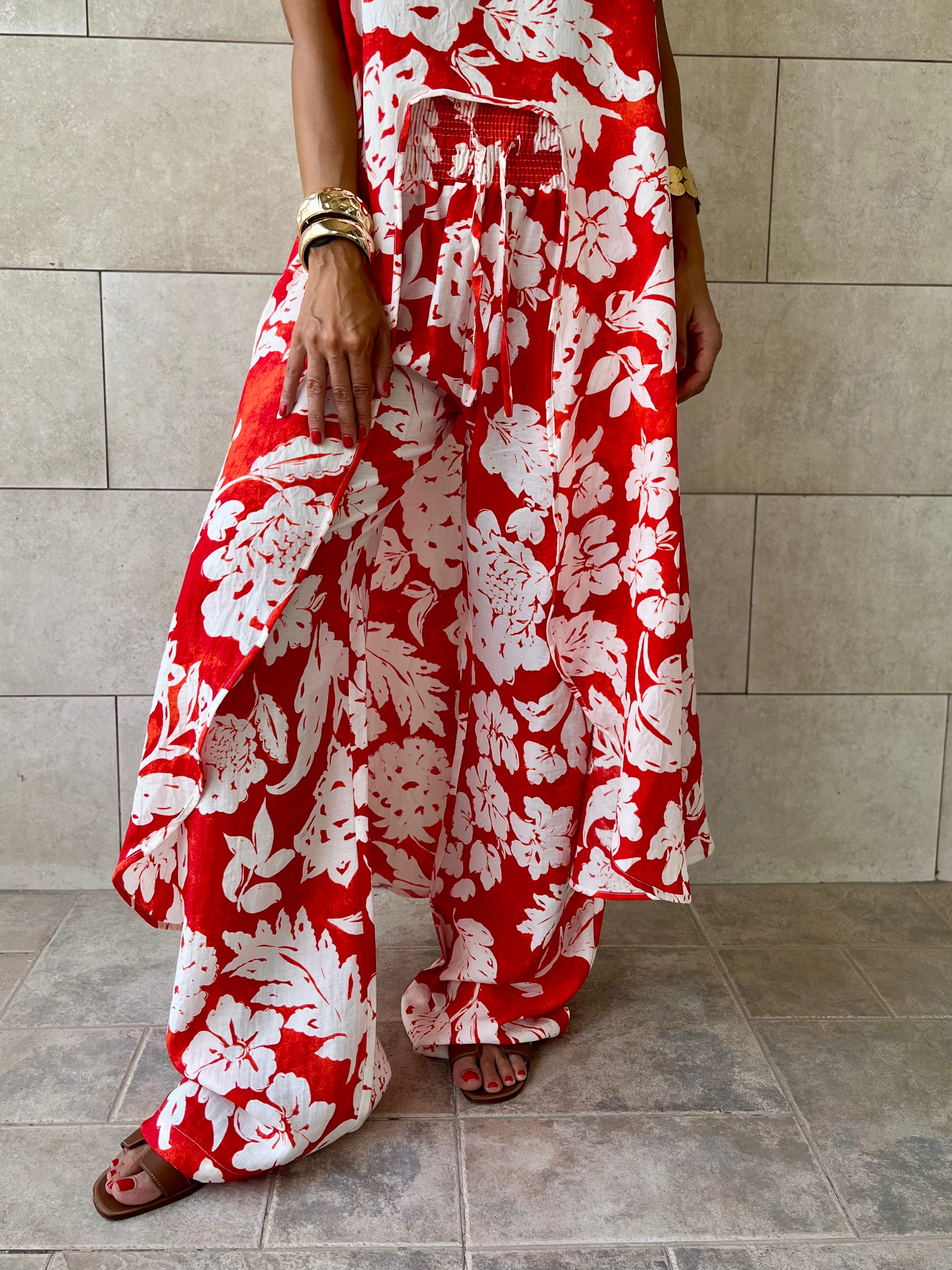 Fleur Elastic Rope Pants