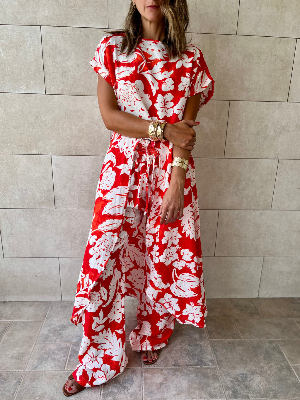 Fleur Elastic Rope Pants