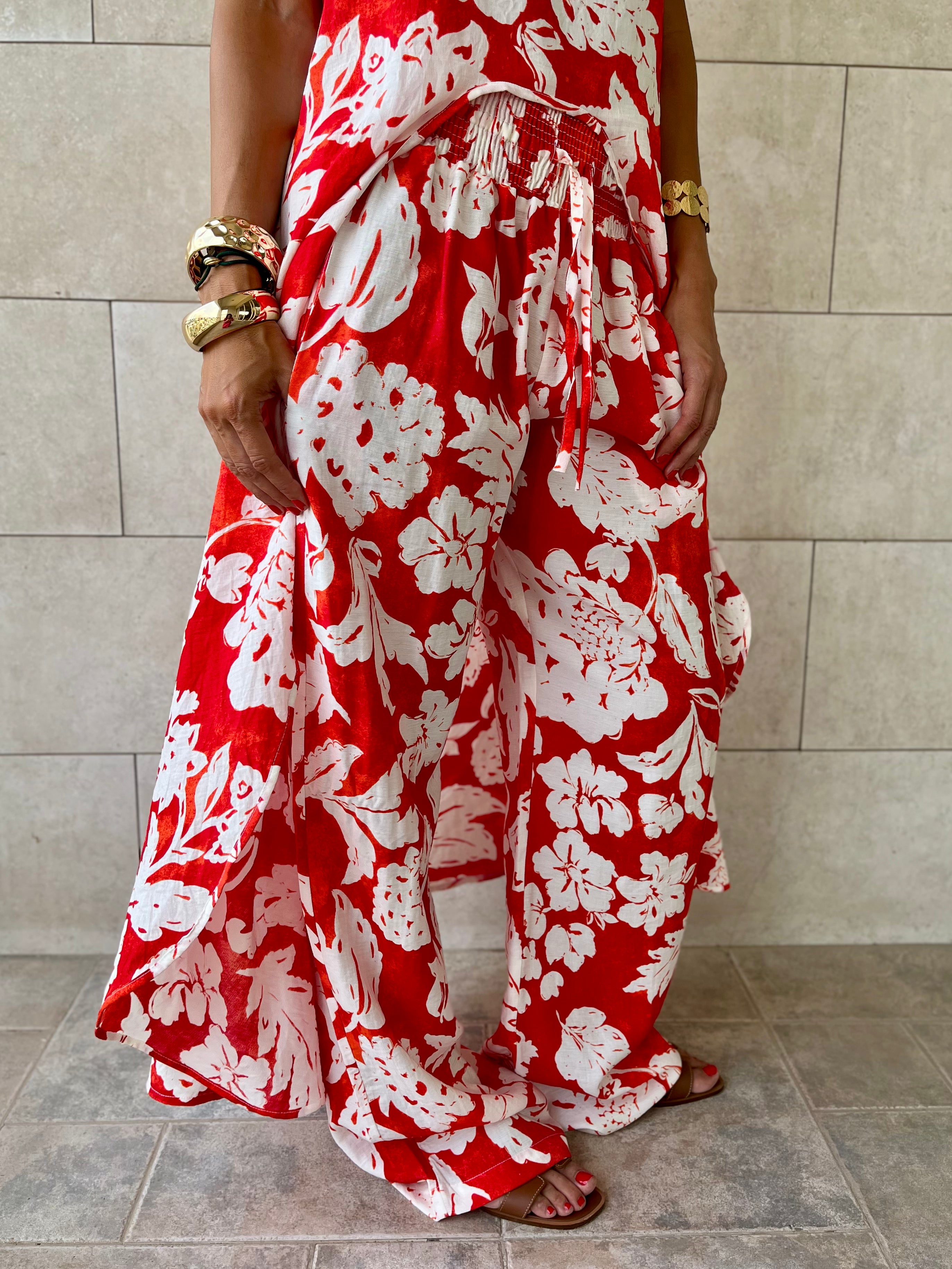 Fleur Elastic Rope Pants