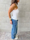 White Criss Cross Tank Top