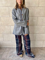 Grey Cozy Lightweight Jacket