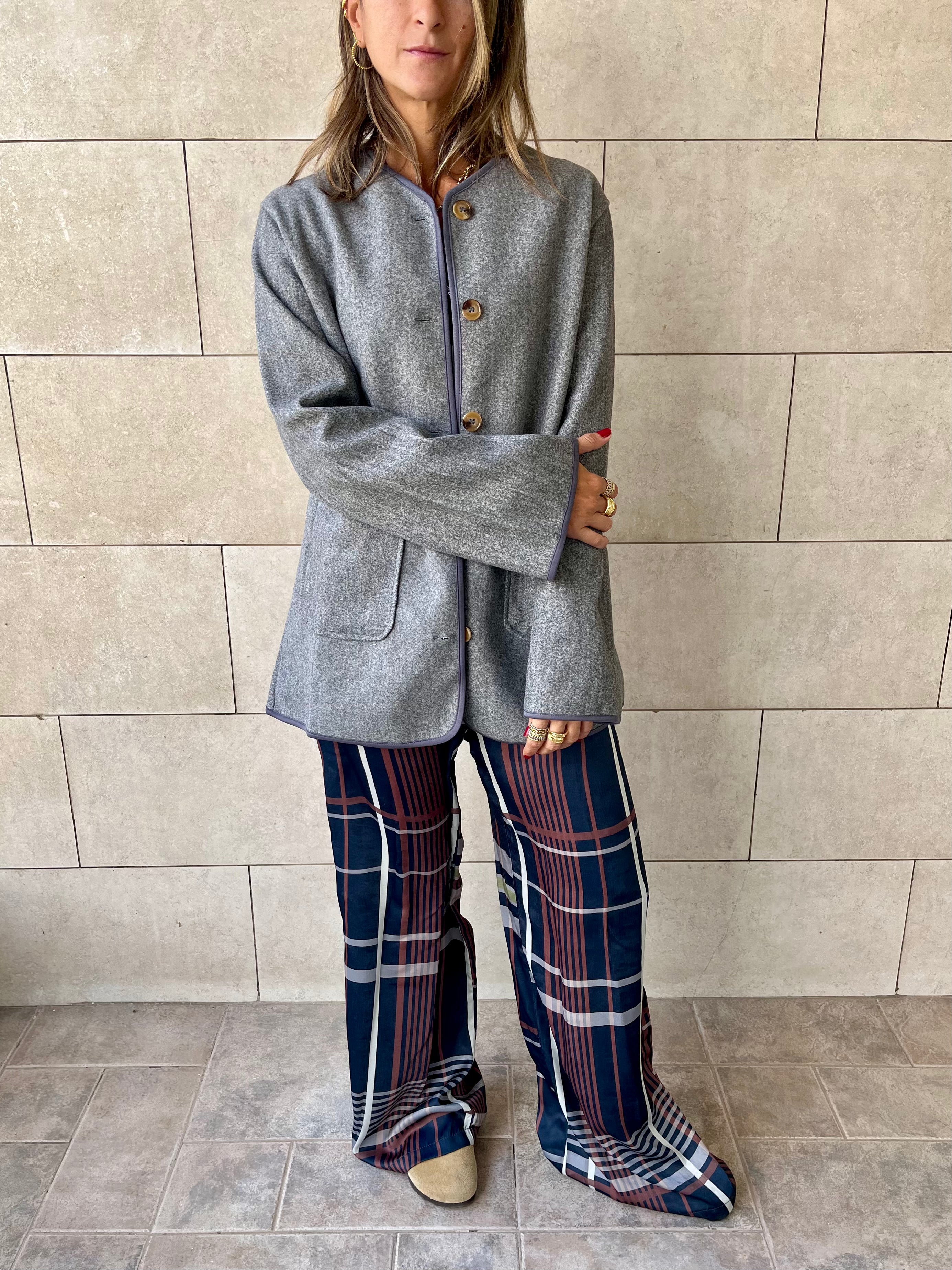 Grey Cozy Lightweight Jacket