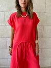 Watermelon High Low Breeze Top