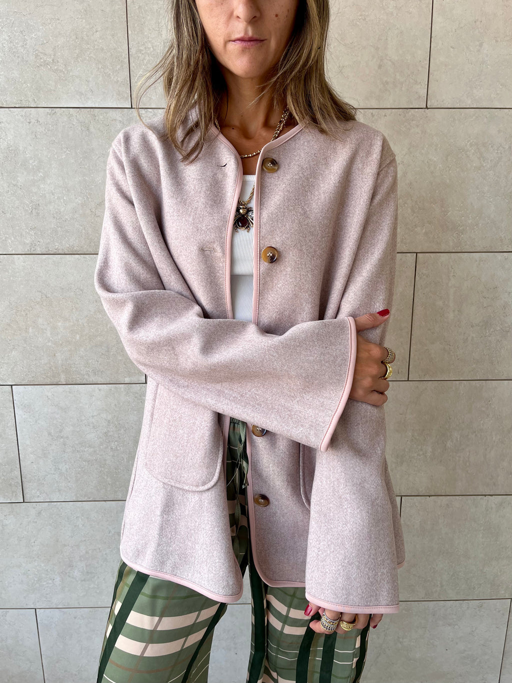Beige Cozy Lightweight Jacket