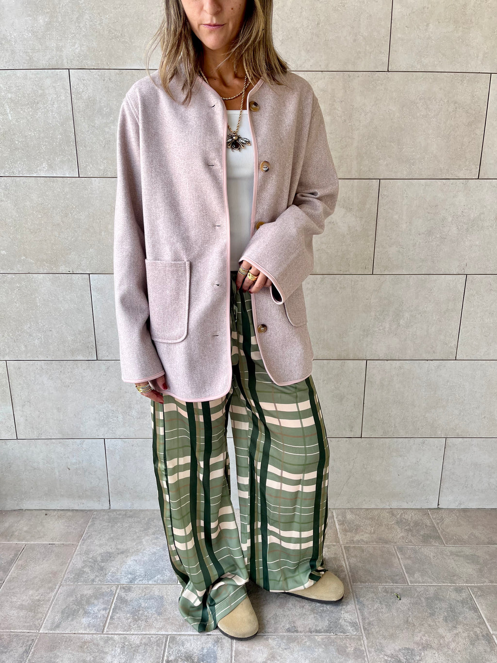 Beige Cozy Lightweight Jacket