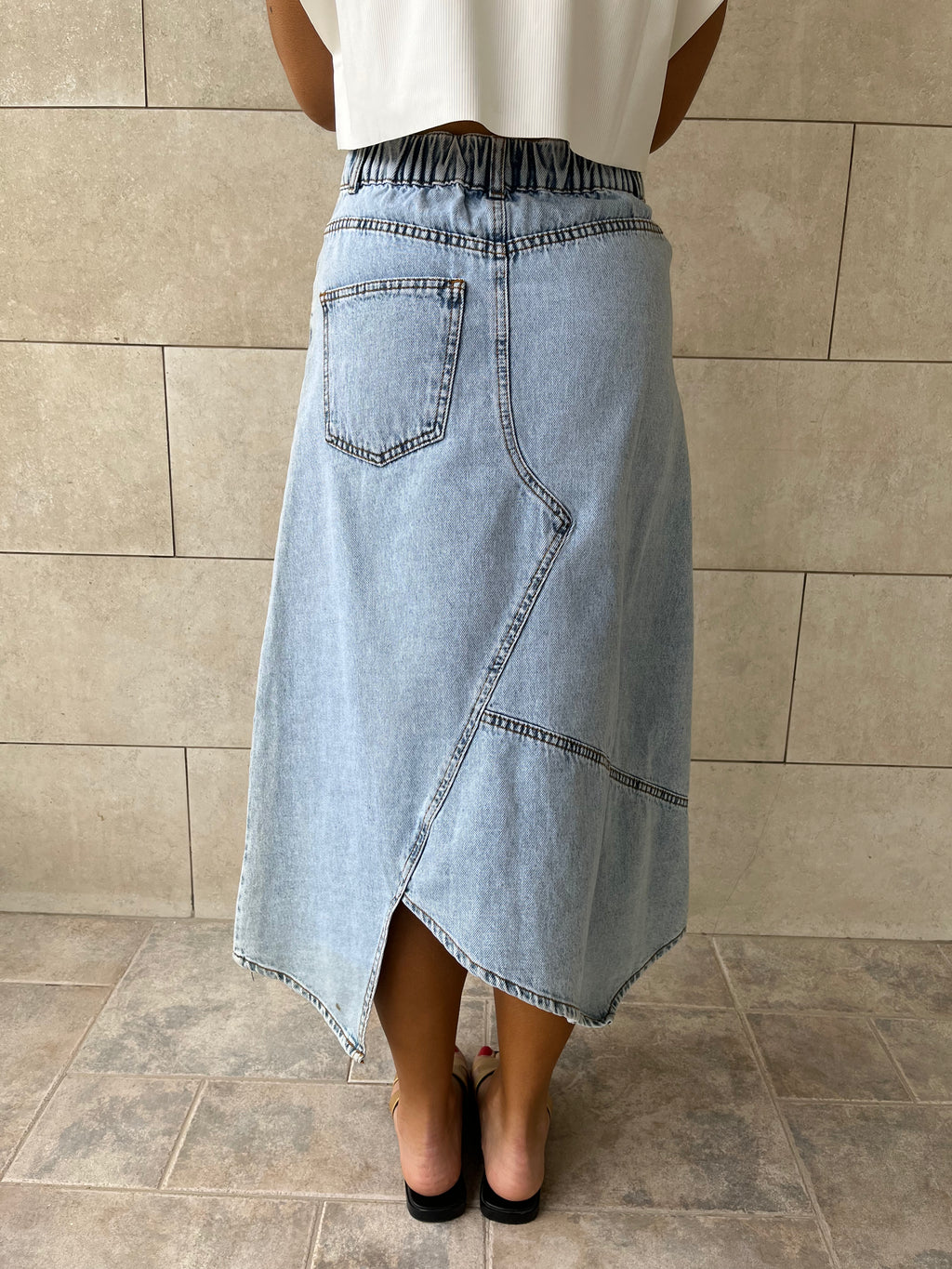Madison Denim Skirt