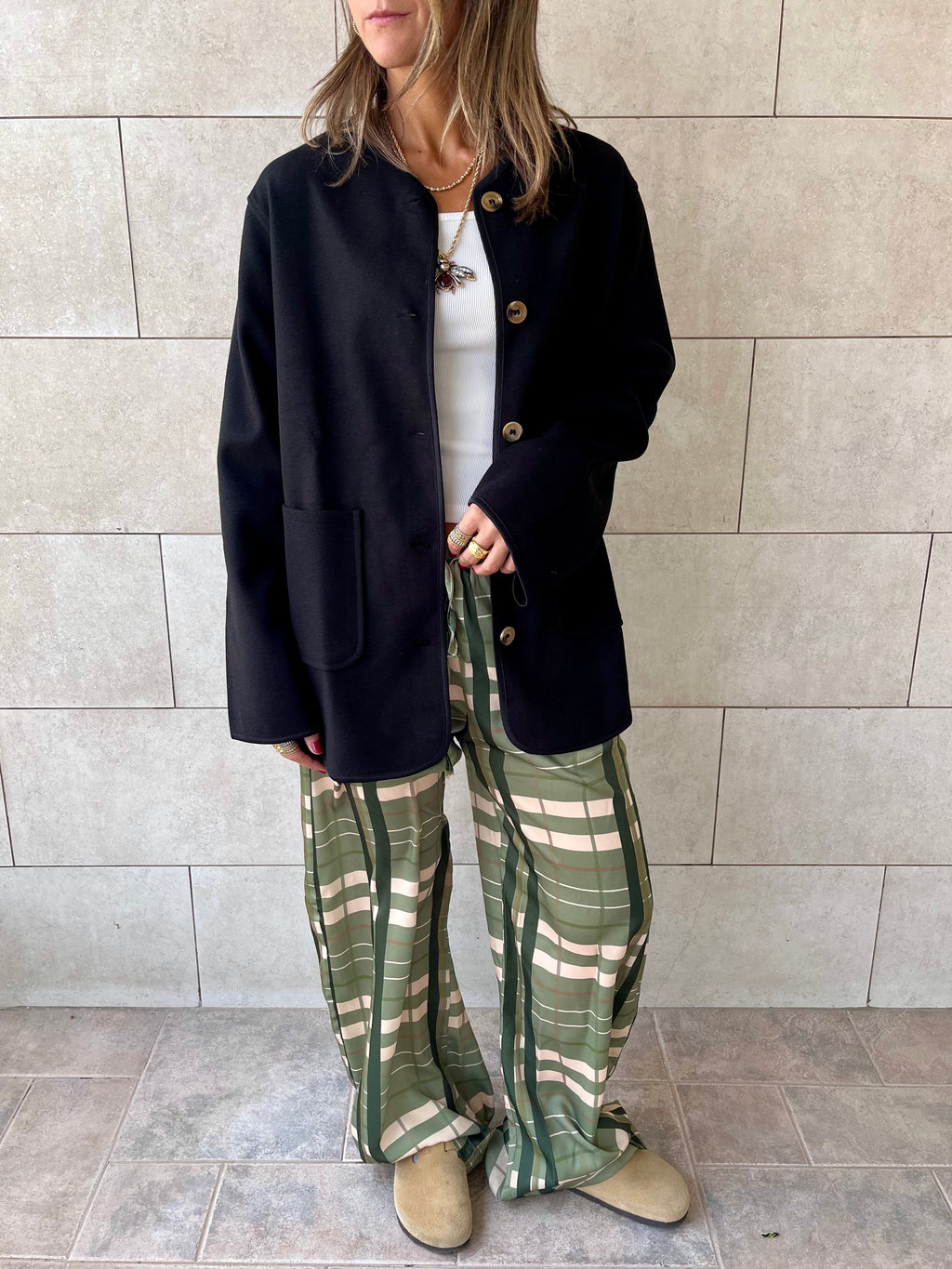 Black Cozy Lightweight Jacket