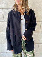 Black Cozy Lightweight Jacket