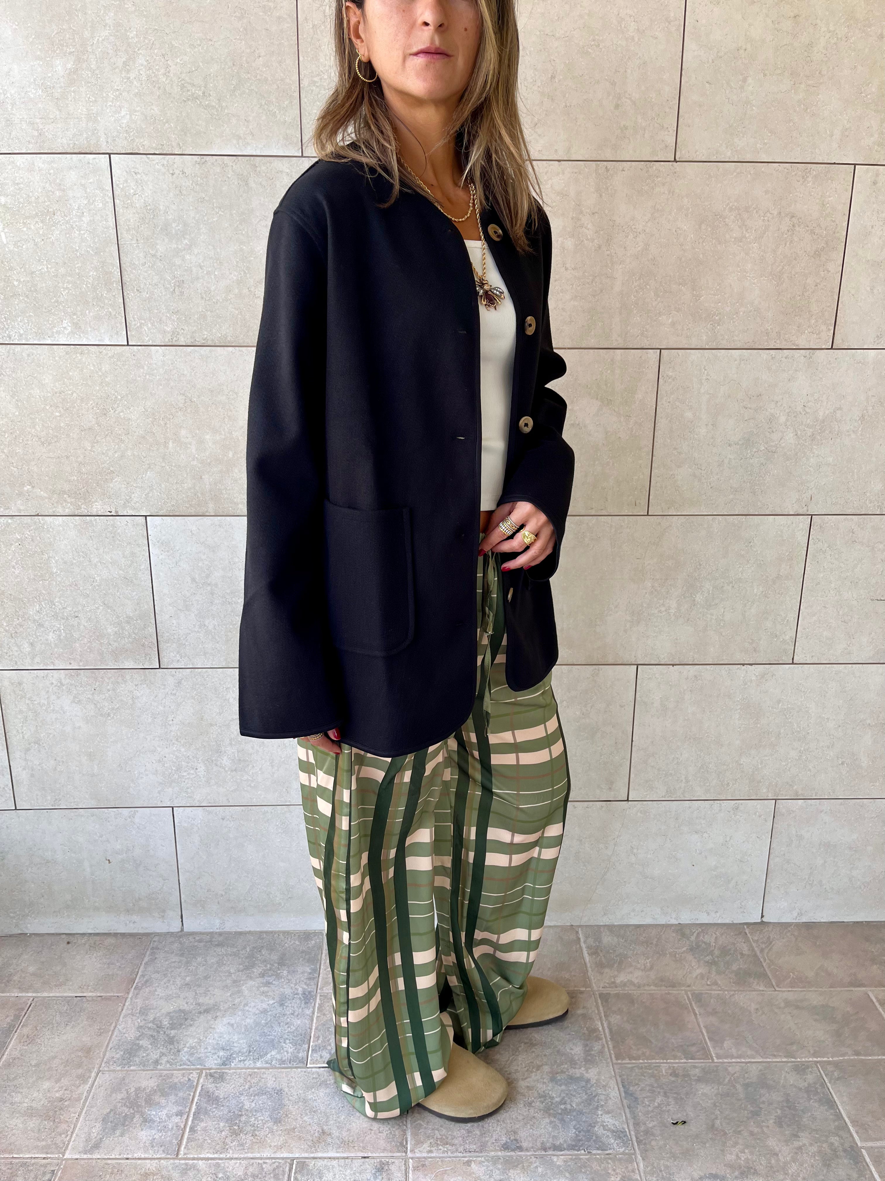 Black Cozy Lightweight Jacket