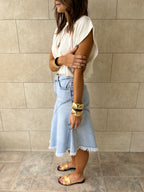 Riley Undone Denim Skirt