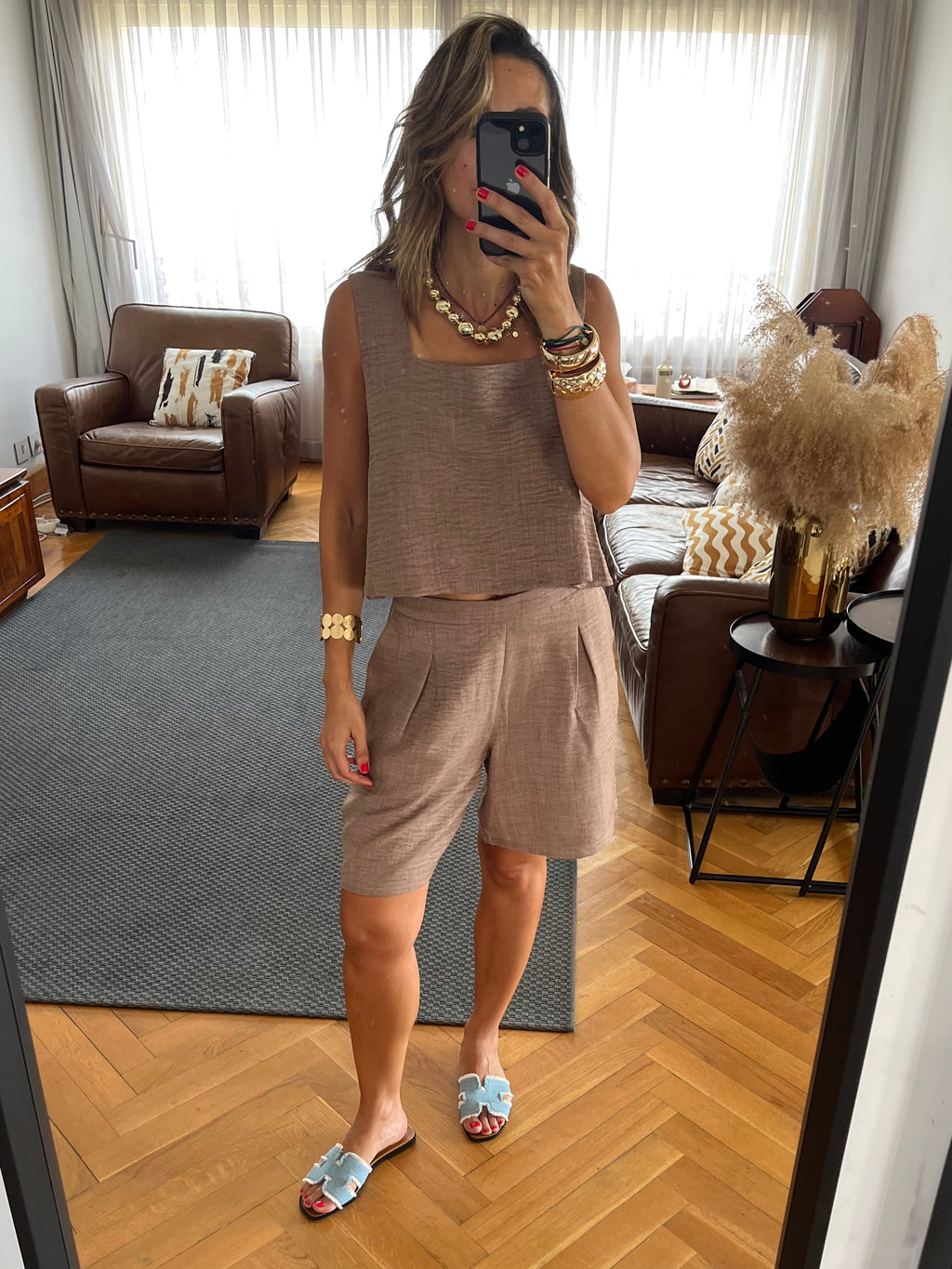 Cafe Morning Boy Shorts Set