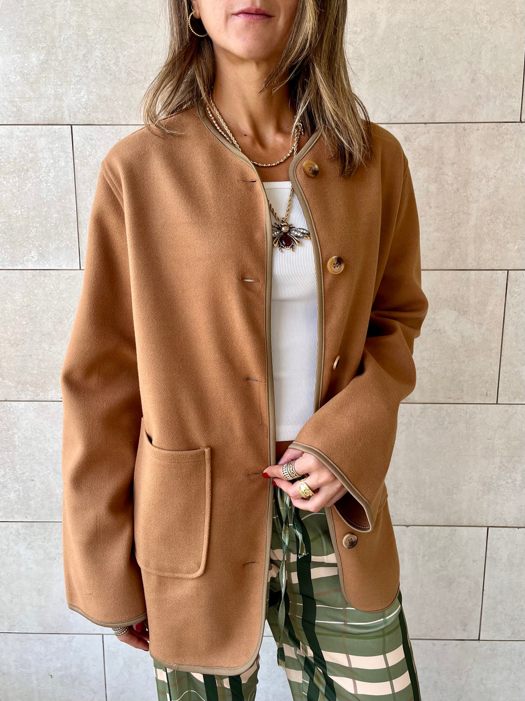 Camel Cozy Lightweight Jacket