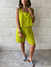 Lime Morning Boy Shorts Set