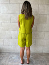Lime Morning Boy Shorts Set