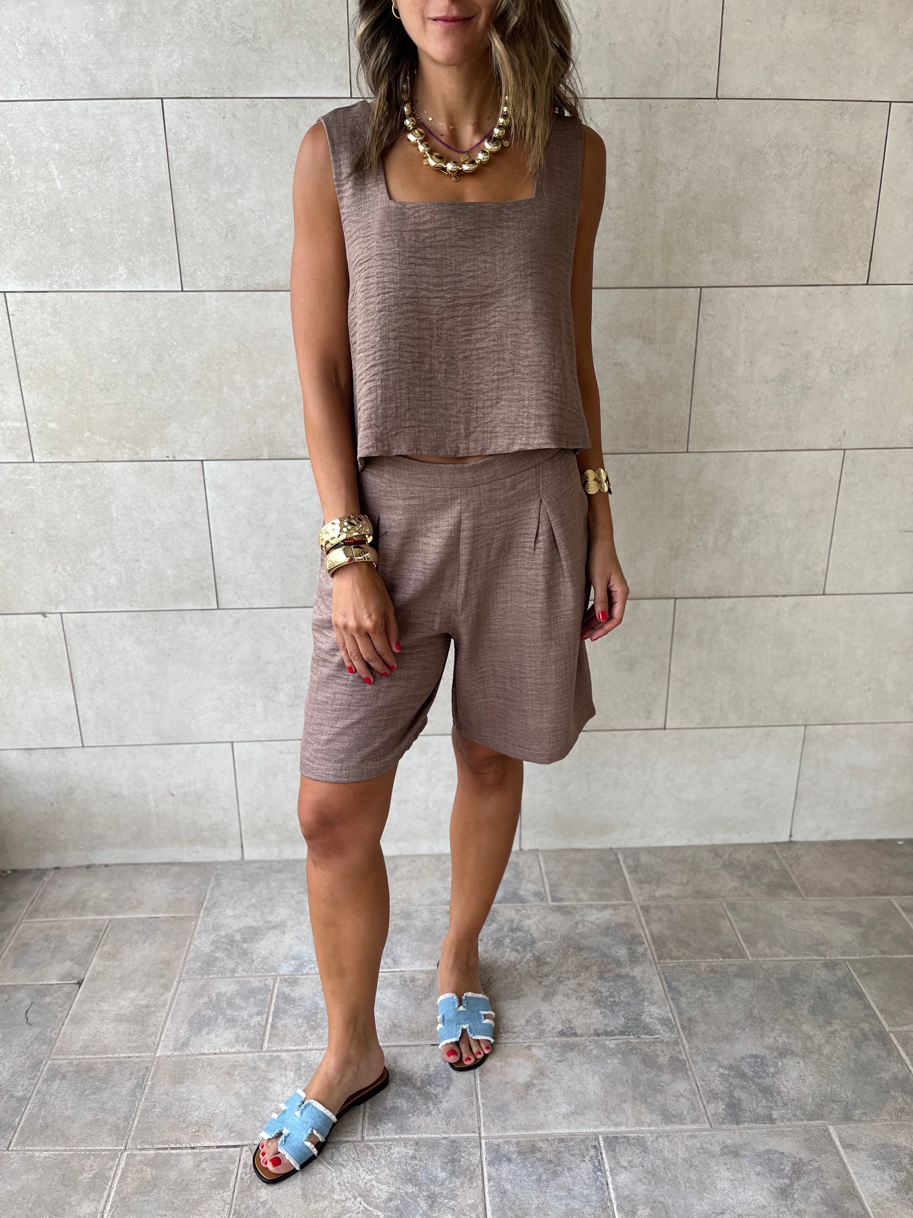 Cafe Morning Boy Shorts Set