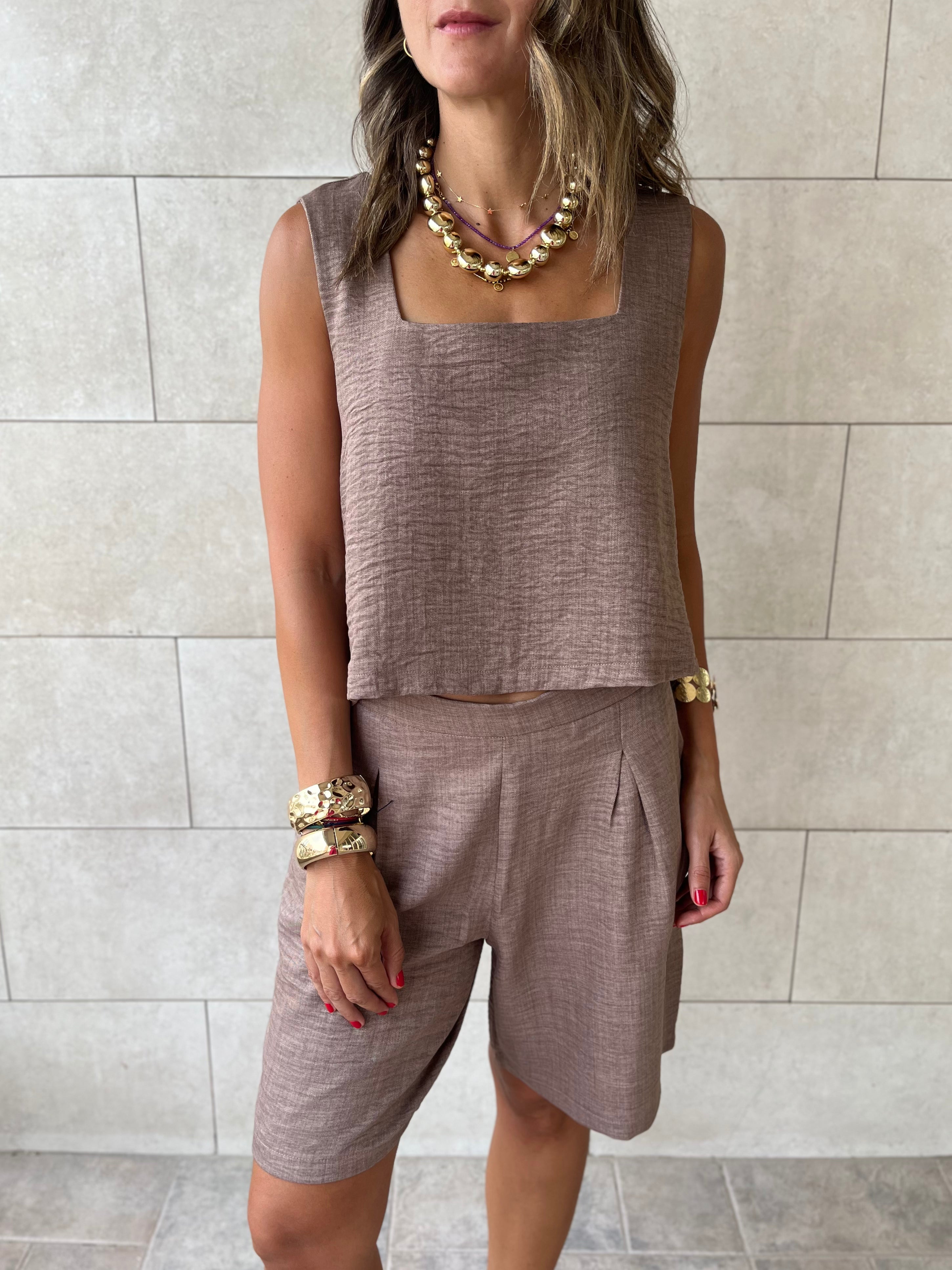 Cafe Morning Boy Shorts Set