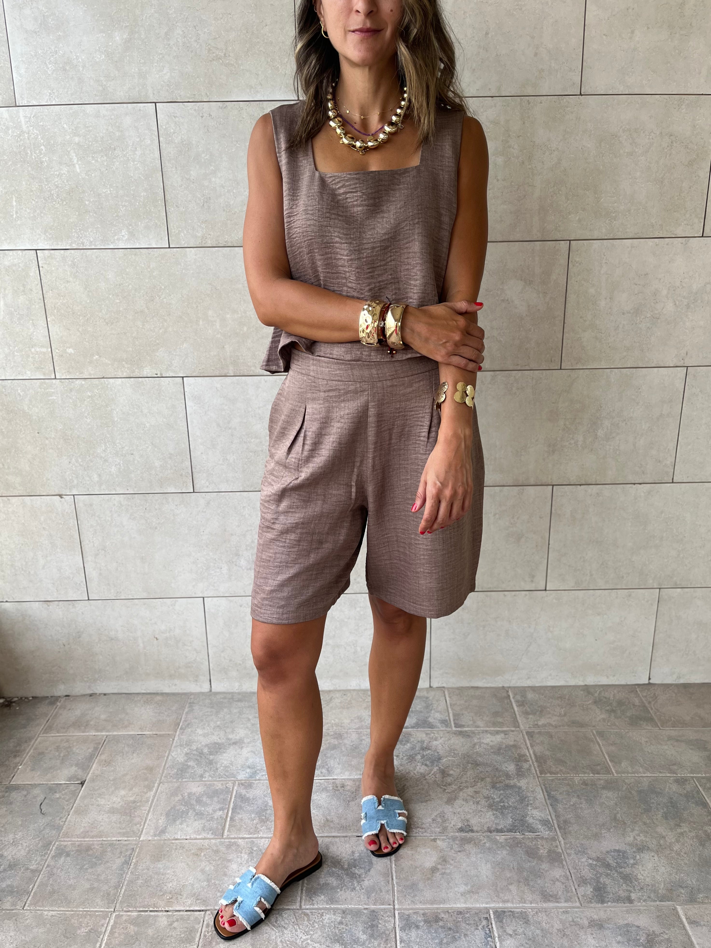 Cafe Morning Boy Shorts Set