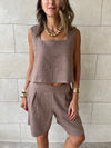 Cafe Morning Boy Shorts Set