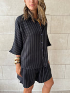 Black Striped Everyday Shirt
