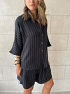 Black Striped Everyday Shirt