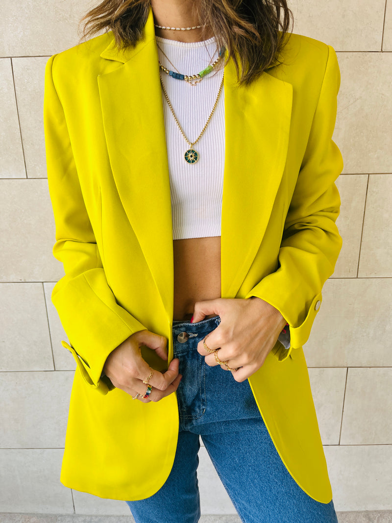 Lime Cool Girl Blazer